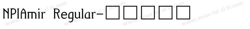 NPIAmir Regular字体转换